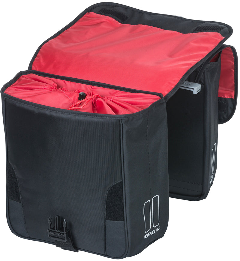 Dubbele fietstas Basil Sport Design MIK 32 liter 35 x 15 x 43 cm - zwart