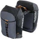 Dubbele fietstas Basil Miles Double Bag MIK 34 liter 34 x 16 x 43 cm - zwart/grijs