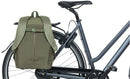 Fietsrugzak voor 13"  laptop Basil B-Safe Commuter Nordlicht 13 liter 26 x 13 x 40 cm - olijfgroen