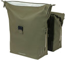 Dubbele fietstas Basil SoHo Nordlicht 41 liter 31 x 13 x 37 cm - mosgroen