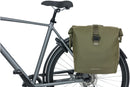 Dubbele fietstas Basil SoHo Nordlicht 41 liter 31 x 13 x 37 cm - mosgroen