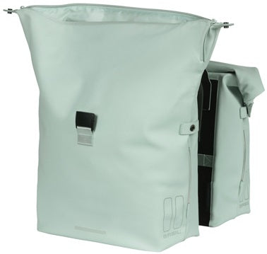 Dubbele fietstas Basil SoHo Nordlicht 41 liter 31 x 13 x 37 cm - pastel groen