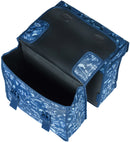 Dubbele fietstas Basil Wanderlust 35 liter 36 x 14 x 41cm - indigo blauw