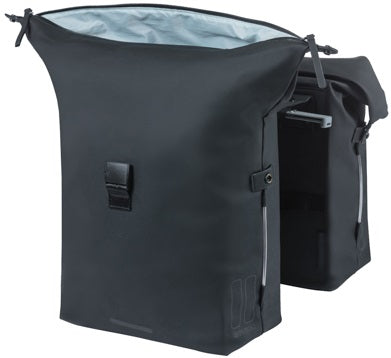 Dubbele fietstas Basil SoHo Nordlicht MIK 41 liter 31 x 13 x 37 cm - pastel zwart