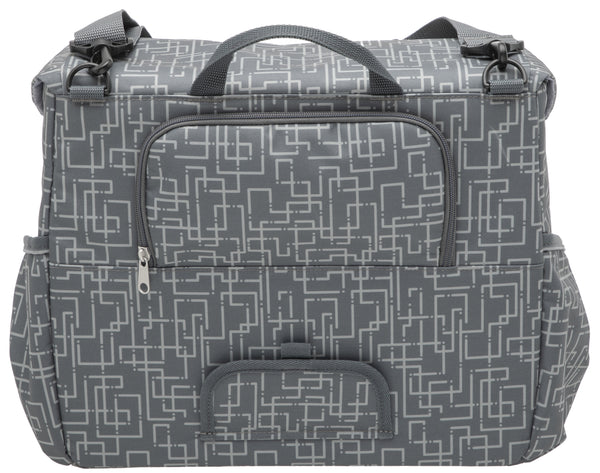 Dubbele fietstas New Looxs Mondi Joy Double 38 liter 37 x 16 x 32 cm (2x) - quilted grey