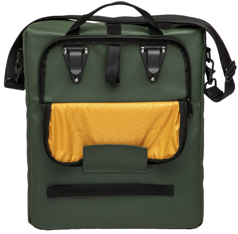 Fietstas New Looxs Odense 17,5 liter 32 x 16 x 38 cm - groen