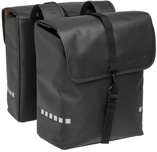 Dubbele fietstas New Looxs Odense 39 liter 34 x 16 x 38 cm (x2) - zwart