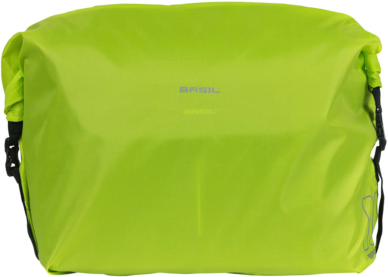 Regenhoes Basil "Keep Dry and Clean" - horizontaal - neon geel