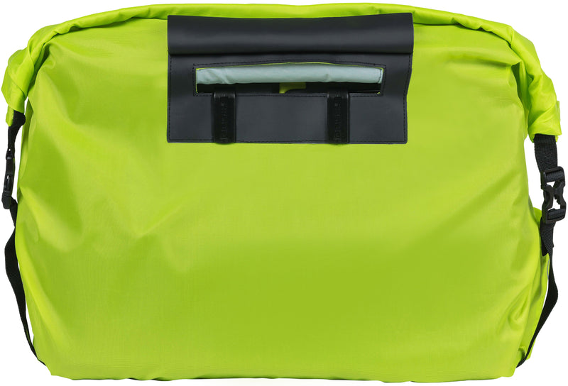 Regenhoes Basil "Keep Dry and Clean" - horizontaal - neon geel