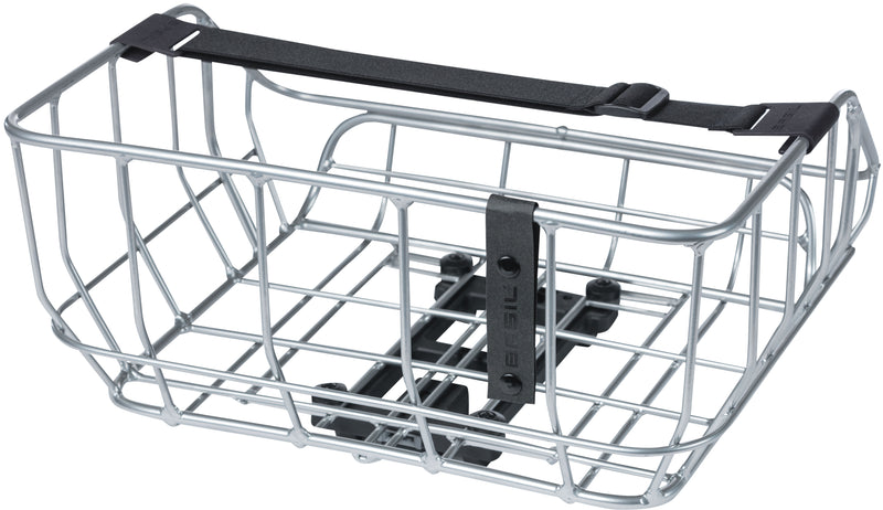 Fietsmand Basil Portland Rear MIK 25 liter 43 x 36 x 22 cm - chroom