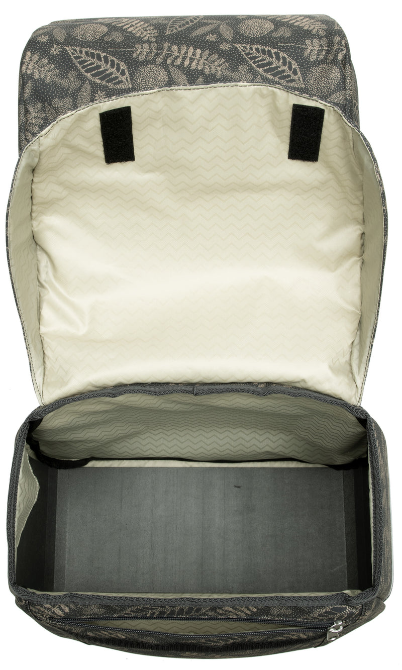 Dubbele fietstas New Looxs Joli Double 37 liter 38 x 18 x 30 cm (2x) - forest anthracite