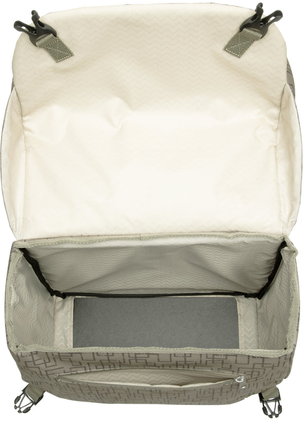 Dubbele fietstas New Looxs Mondi Joy Double MIK 38 liter 37 x 16 x 32 cm (2x) - ivy walnut