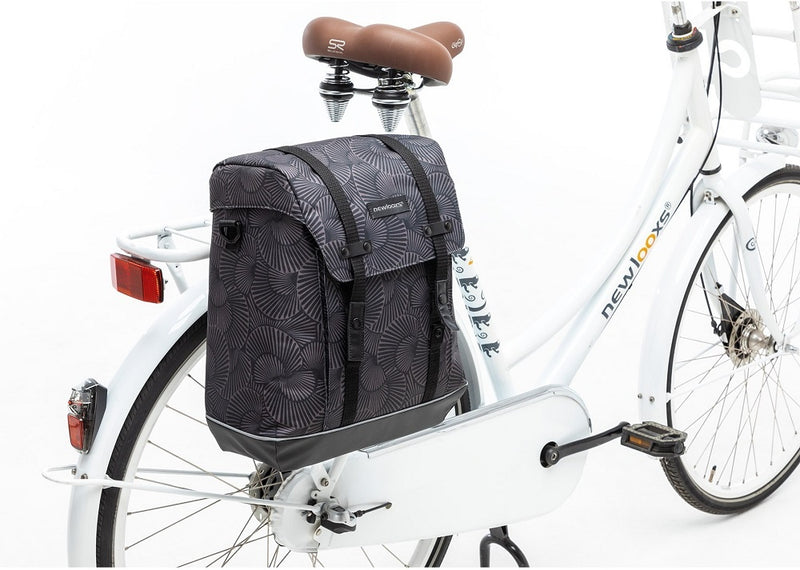 Fietstas New Looxs Alba Single 17 liter 32 x 35 x 16 cm - selo black