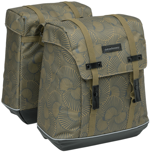 Dubbele fietstas New Looxs Alba Double 34 liter 32 x 35 x 16 cm (2x) - selo bronze