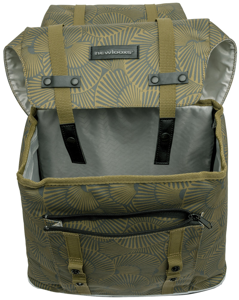 Dubbele fietstas New Looxs Alba Double 34 liter 32 x 35 x 16 cm (2x) - selo bronze