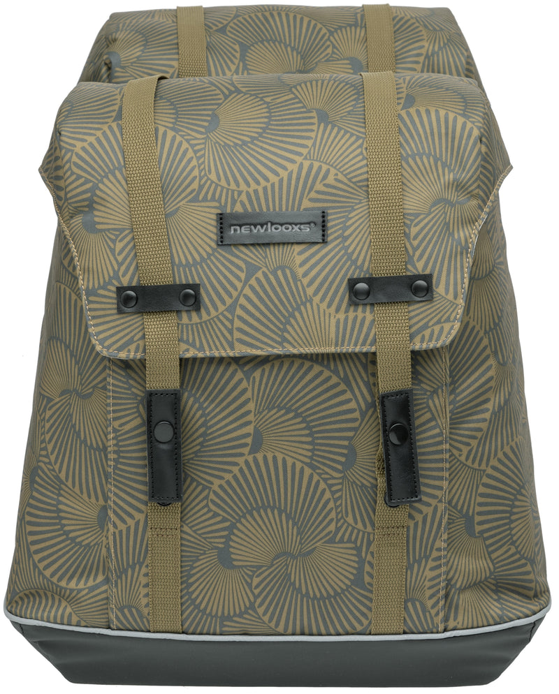 Dubbele fietstas New Looxs Alba Double 34 liter 32 x 35 x 16 cm (2x) - selo bronze