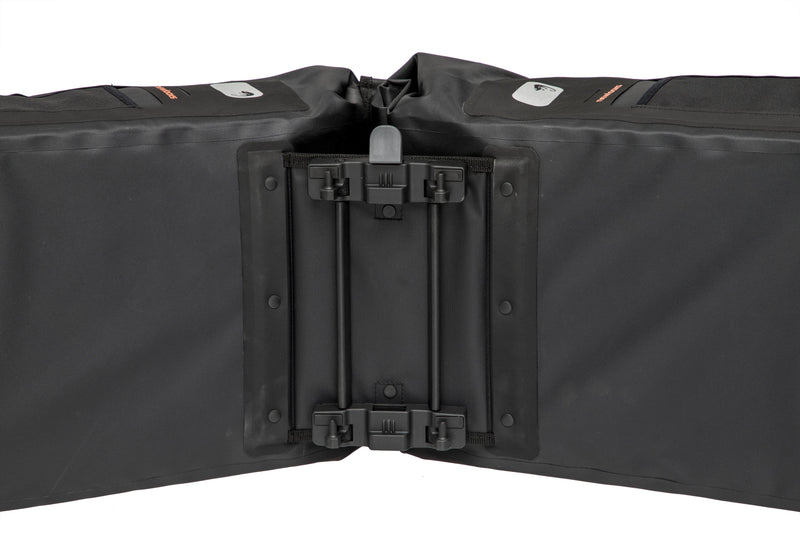 Dubbele fietstas New Looxs Varo Racktime waterdicht 40 liter 28 x 43 x 17 cm (x2) - zwart