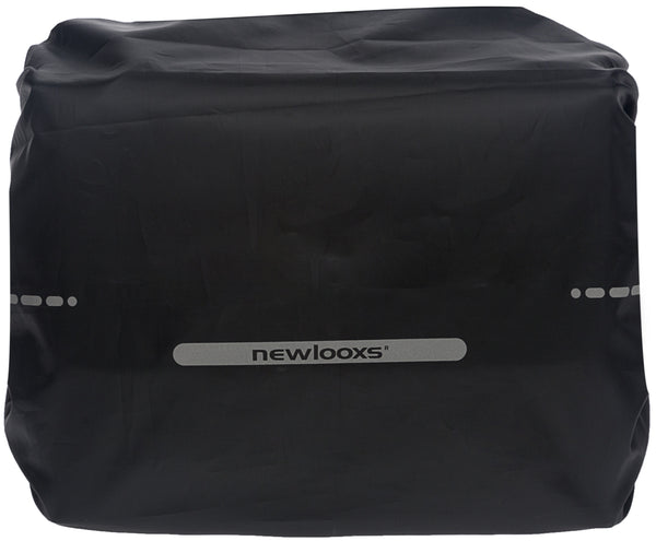 Regenhoes New Looxs voor enkele fietstassen 48cm x 55cm met reflectie - zwart