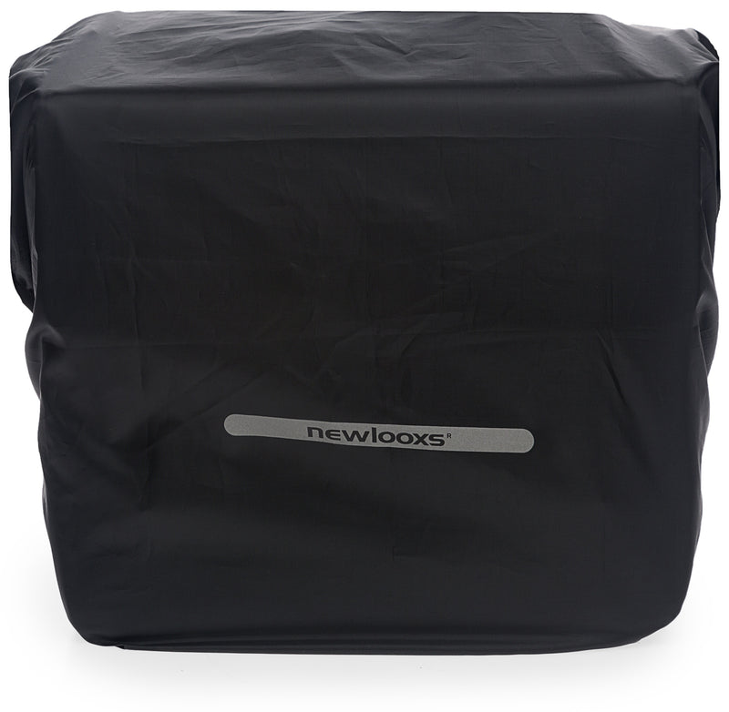 Regenhoes New Looxs voor dubbele tassen 40cm x 97cm met reflectie - zwart