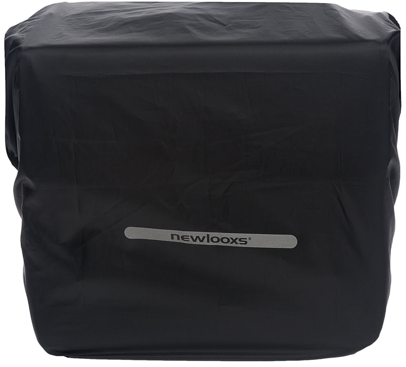 Regenhoes New Looxs voor dubbele tassen 40cm x 97cm met reflectie - zwart
