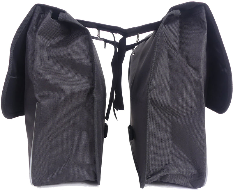 Dubbele  fietstas Edge Basic Shopper 32 liter 32 x 38 x 13cm (2x) - zwart