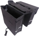Dubbele fietstas Edge Luxe Shopper 40 liter 38 x 40 x 14cm (2x) - zwart