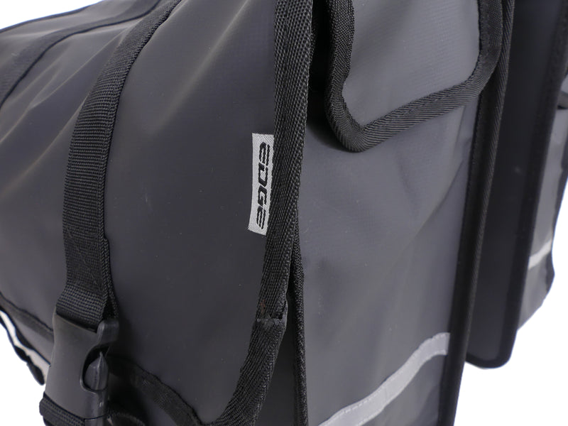 Dubbele fietstas Edge Transporter 40 liter 33 x 39 x 15 cm (2x) - zwart