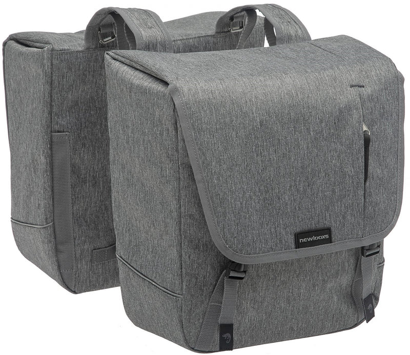 Dubbele fietstas New Looxs Nova Double MIK 32 liter 35 x 35 x 15 cm - grijs