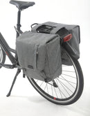 Dubbele fietstas New Looxs Nova Double MIK 32 liter 35 x 35 x 15 cm - grijs