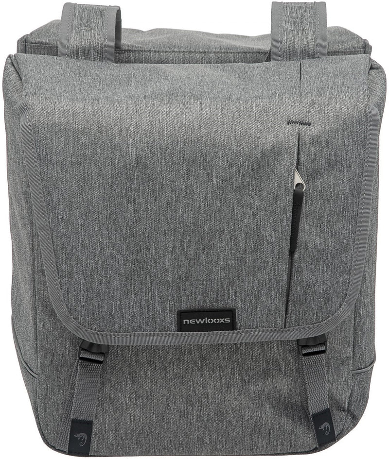 Dubbele fietstas New Looxs Nova Double MIK 32 liter 35 x 35 x 15 cm - grijs