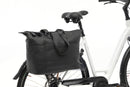 Fietstas New Looxs Verla 21 liter 34 x 18 x 44cm - gemaakt van luxe leer - zwart