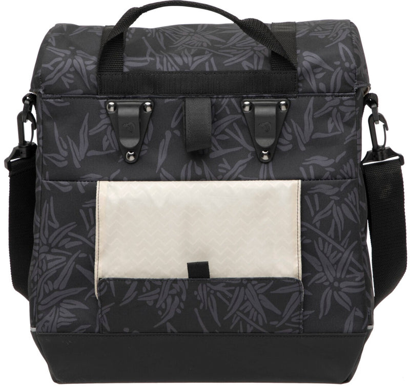 Fietstas New Looxs Alba Single Bamboo 21 liter 37 x 17 x 37cm - zwart