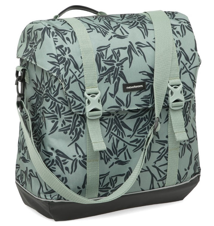 Fietstas New Looxs Alba Single Bamboo 21 liter  37 x 17 x 37cm - groen