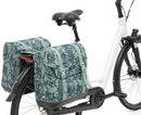 Dubbele fietstas New Looxs Alba Double Bamboo 42 liter 37 x 17 x 37cm (2x) - green
