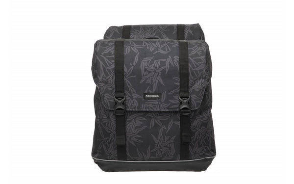Dubbele fietstas New Looxs Alba Double MIK Bamboo 42 liter 37 x 17 x 37cm (2x) - zwart