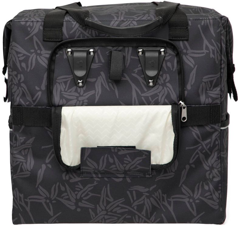 Fietstas New Looxs Camella Bamboo 24,5 liter 36 x 19 x 36 cm - zwart