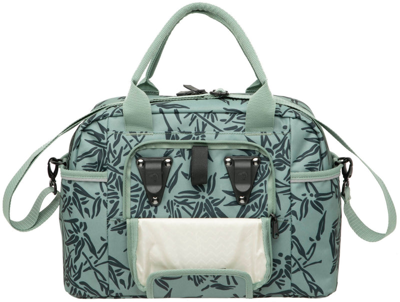 Fietsschoudertas New Looxs Bari Bamboo 13 liter 37 x 18 x 26 cm - groen
