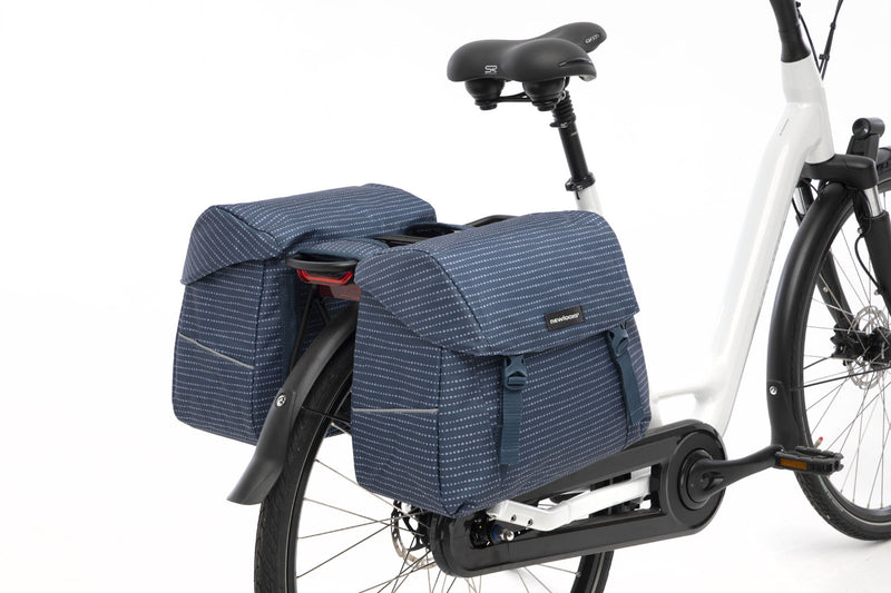 Dubbele fietstas New Looxs Joli Double Nomi 37,0 liter 38 x 18 x 30 cm (x2) - blauw