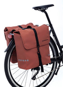 Dubbele fietstas New Looxs Odense Double 39 liter 34 x 16 x 38 cm (x2)- rust