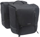 Dubbele fietstas New Looxs Nova Double Racktime 2.0 32 liter - 35 x 15 x 35 cm (x2) - black