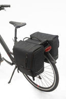 Dubbele fietstas New Looxs Nova Double Racktime 2.0 32 liter - 35 x 15 x 35 cm (x2) - black