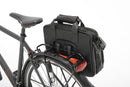 Fietstas New Looxs Cali 17 liter 40 x 15 x 31 cm - gemaakt van luxe leder - black