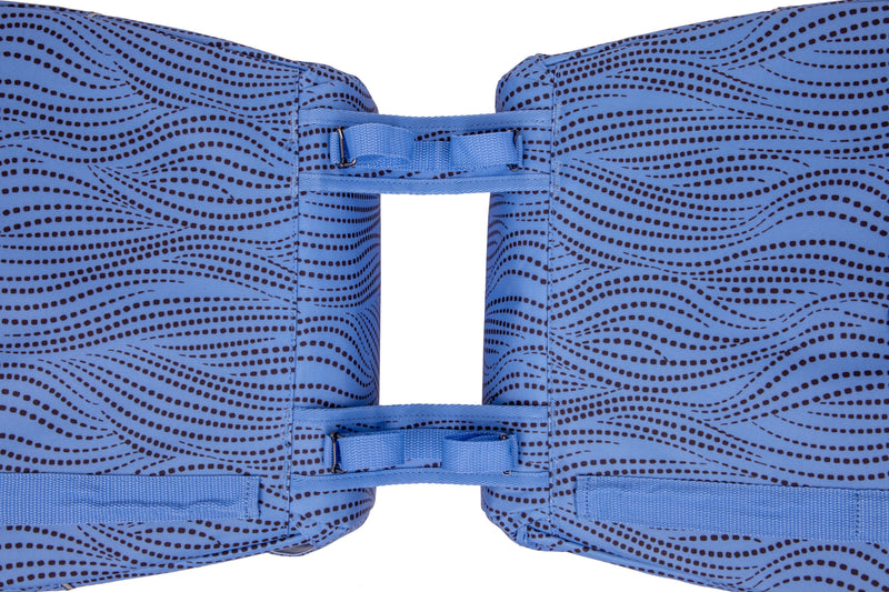 Dubbele fietstas New Looxs Joli Alma 37 liter - 38 x 18 x  30 cm (2x) - blauw