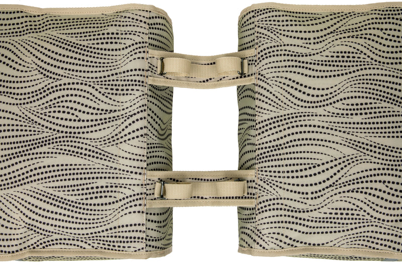 Dubbele fietstas New Looxs Fiori Alma 30 liter - 37 x 12,5 x 33 cm (x2) - sand