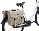 Dubbele fietstas New Looxs Fiori Alma 30 liter - 37 x 12,5 x 33 cm (x2) - sand