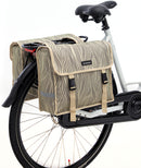 Dubbele fietstas New Looxs Fiori Alma 30 liter - 37 x 12,5 x 33 cm (x2) - sand