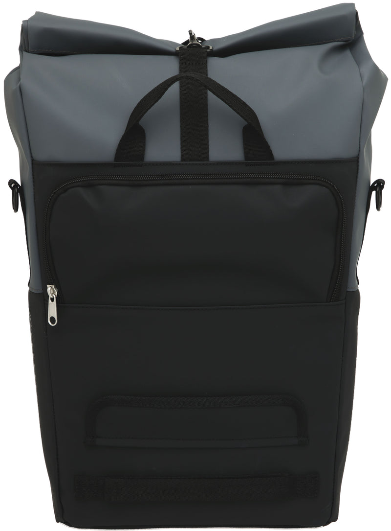 Fietsshopper New Looxs Nyborg 17 liter 30 x 17 x 37 cm - donkergrijs/zwart