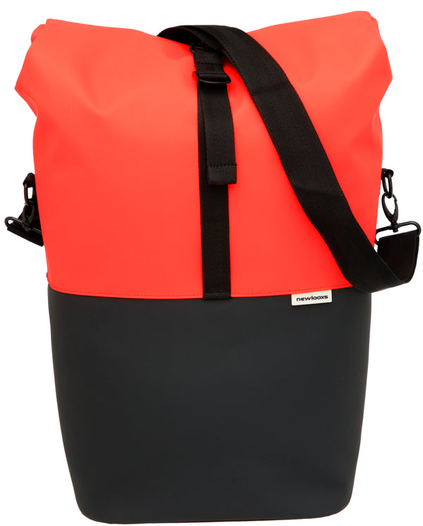 Fietsshopper New Looxs Nyborg 17 liter 30 x 17 x 37 cm - rood/zwart