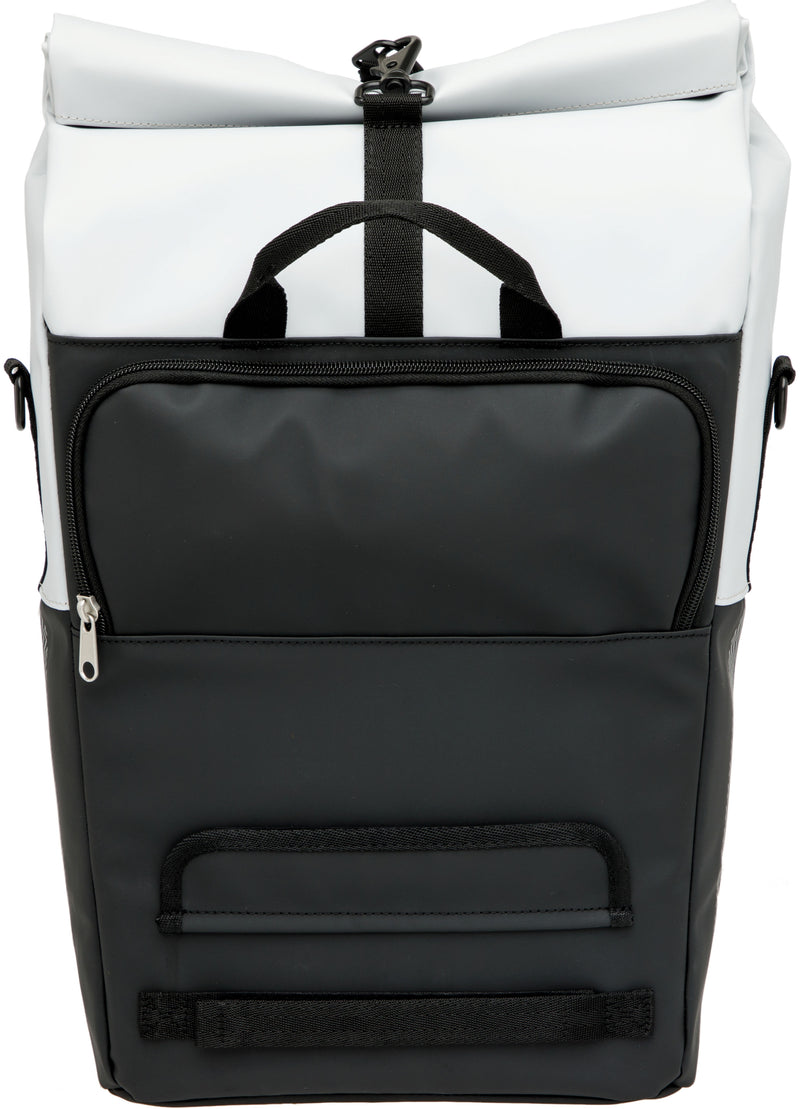 Fietsshopper New Looxs Nyborg 17 liter 30 x 17 x 37 cm - lichtgrijs/zwart