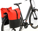 Dubbele fietstas New Looxs Nyborg 34 liter - 30 x 17 x 37cm (x2) - rood/zwart